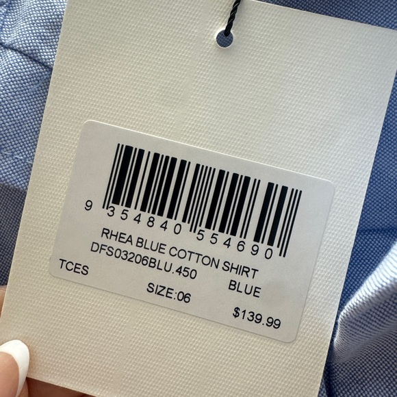 DISSH Light Blue Casual Button-Down Shirt - Picture 3 of 6